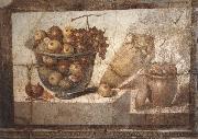 Kristallschussel with fruits Wandschmuch out of the villa di Boscoreale unknow artist